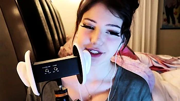 Jinx ASMR Relaxing Heavy Breathing and Ear Rubbing Video