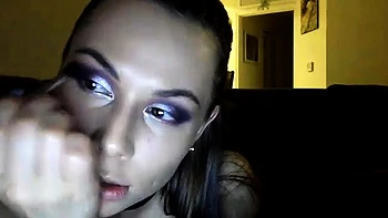 Amateur Facial For Teen Brunette