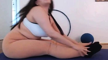 Thick Latina's Yoga Workout - Part 1 of 2