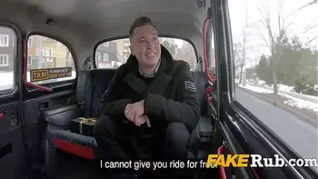 Curvy Female Cabbie Fucks Russian Passenger On His Birthday