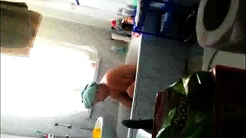 Peeking at my bathing stepmother