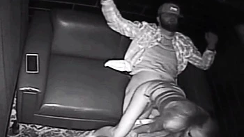 Blonde Stripper Bareback in club