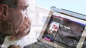 Glamour hottie takes a large dick