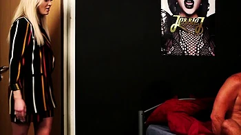 Bigtitted CFNM babes jerking off lover