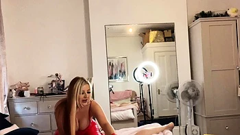 Latex femdom pegging sad brit lad