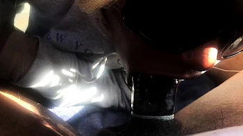 Brianna has her big ass lips wrapped around my thick dick