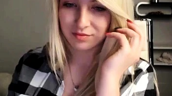 Blonde 18-Year-Old Amateur With Big Natural Tits on Webcam