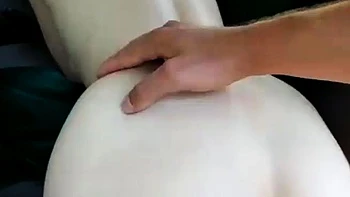 Horny slut get facial after hard doggy pounding outdoor