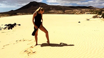 Blonde Teen Orgy in the beach