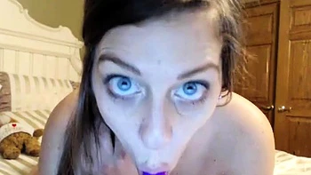 Busty Amateur Babe Toys on Webcam