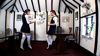 Beautiful amateur brunette lesbians at play