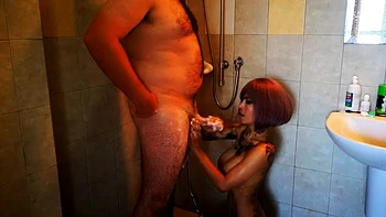 InkedMonster - Busty Asian Shower Fuck And Facial