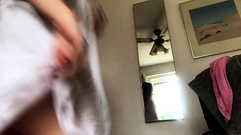 Amateur striptease and Solo masturbation