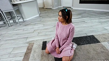 Amateur Curvy Girl Blowjob and Cum on Face and Big Boobs