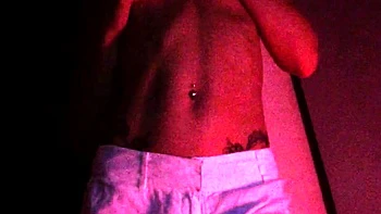 Amateur striptease and Solo masturbation