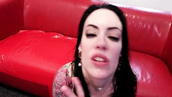 Group sex hardcore double blowjob swallowing cum