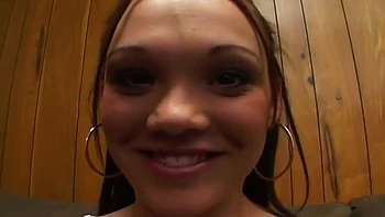 American Teen 18+ Blowjob Sucks Ramons Huge Dick With Krystal Jordan