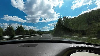 408 Km Drive Trip Of Pee Squirt And Golden Shower