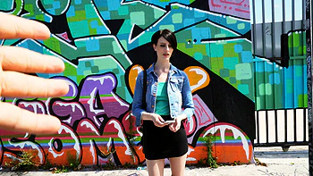 Shy tourist does anal for cash