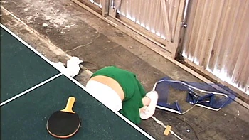 Table tennis teen cutie goes solo