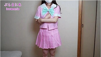 Introducing Underwear With No Bra And No Panties In T-back Pink Sailor Suit