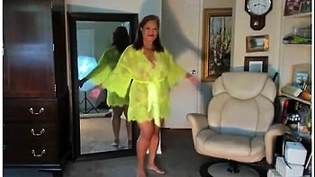 Sexy Dancing - Mature Latina Woman Dancing Sexy In My Short Lace Negligee Lingerie