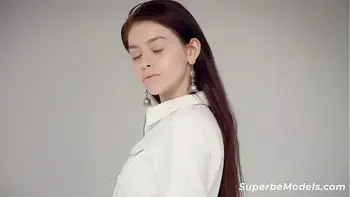 SUPERBE MODELS - (Victoria Garin) - Sexy Lingerie Czech Teen Model Strips Naked