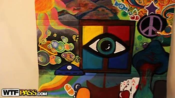 Guy fuck his girlfriend in the kitchen and Cum shot