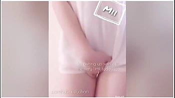 [pee Challenge] Pissing In A Cup And Clit Erection Japanese Girl Request Response