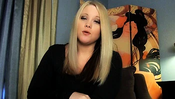 Blonde solo stripping and masturbation