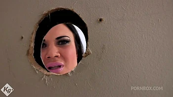 Stunning Porn Star Enjoys A Glory Hole Experience
