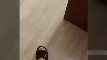 CUMming on Step Sister's blonde Hair while she was Playing the Game on her smartphone -XSanyAny