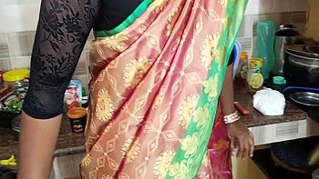 Married Women Hot Sex While Cooking In Kitchen