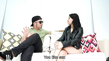 Aesthetic anal in close-up with an exotic young brunette Lia Ponce