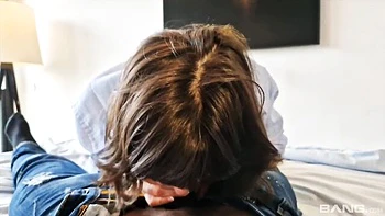 Gorgeous interracial fuck with a hot brunette babe Paulita Pappel