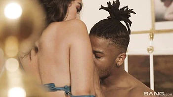 Beautiful interracial pound session with a hot brunette Luna Silver