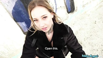 Brown-haired hottie in lingerie Hailey Queen is jumping on a dick