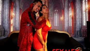 Sexy big-boobed brunette Lina Henao rammed by massive dong