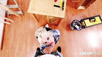 Astonishing blonde with big boobs Blondie Fesser rammed by big cock