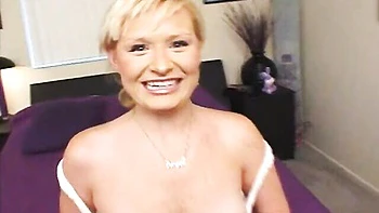 Cutie with nice ass Michelle Christian knows how to suck a dick