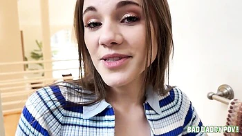 Angelic POV blowjob with a how and young teen girlfriend Rose Carter