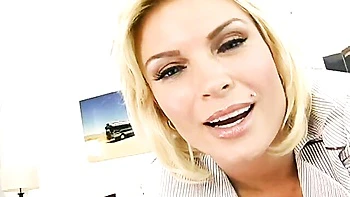 Beautiful busty blonde Diamond Foxxx fucked in the missionary pose