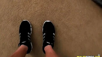 Sweet doggy style fuck with a curvy brunette Celina Santiago