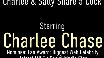 Cheerful Charlee Chase and Sally DAngelo's 3some smut