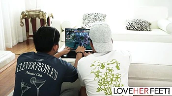 Foot goddess xxx with emotional Candy Scott and Scott from Love Her Feet