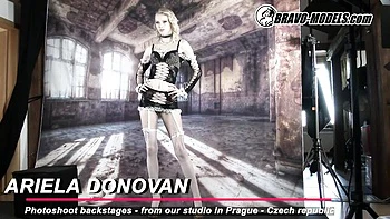 Stockings action with marvelous Ariela Donovan and Ariela from Bravo Models