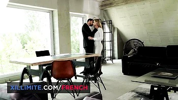 French Girls At Work featuring Lucy Heart's pussy lick scene