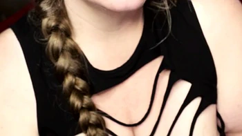 Cute blonde with big boobs solo