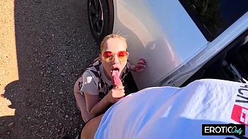 German Grandpa Meets A Hot Blonde For An Unforgettable Outdoor Hookup - Dasha Dark