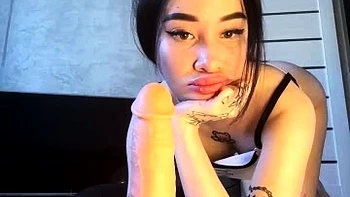 Close up teen foot worship